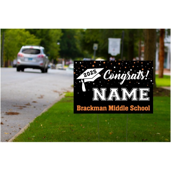 Brackman 2025 Promotion Personalized Yard Sign